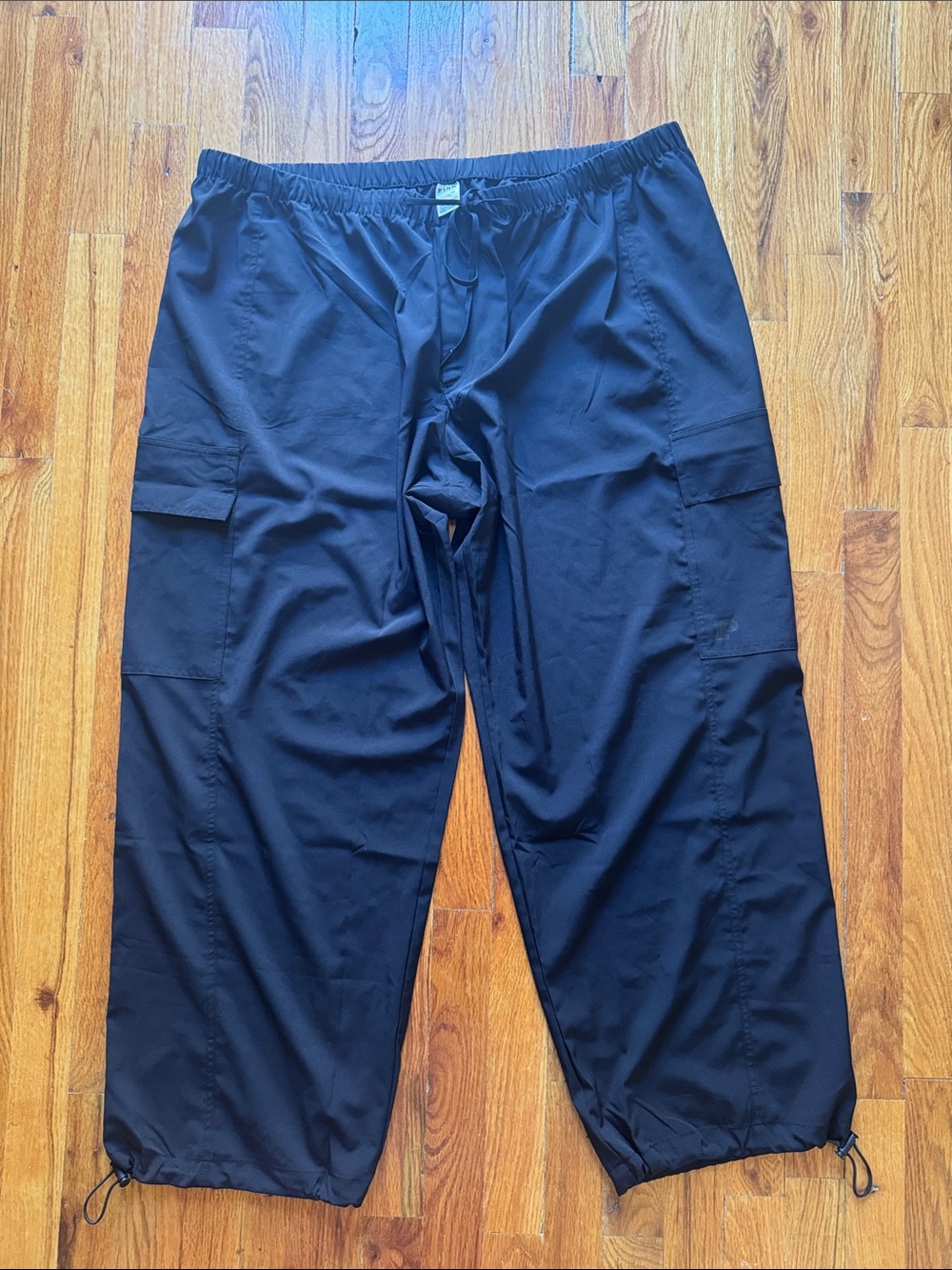 VS PINK black Cargo Track Pants - Elastic Waist